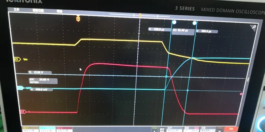 a non-failure waveform for a modified circuit