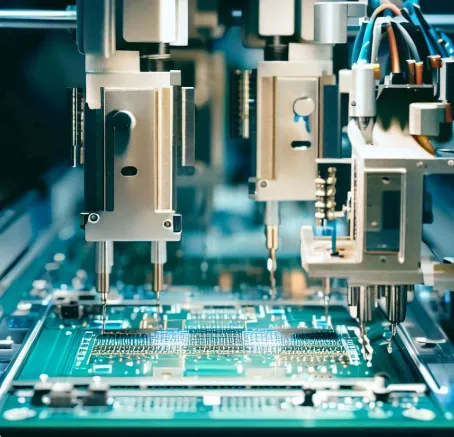 Automated PCB assembly line for low-cost E-Reader production