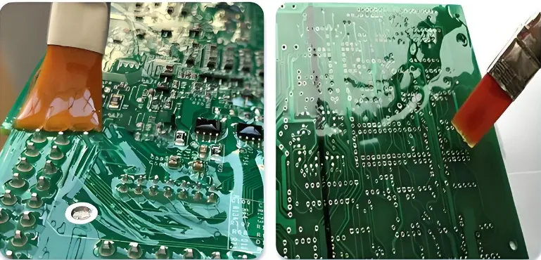 PCB Panel After Solder Mask Application