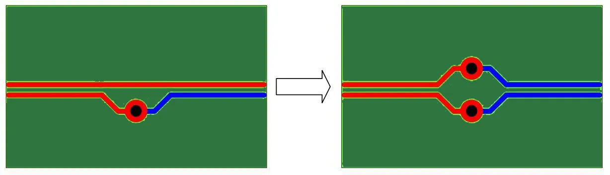 Differential pair routing for high-speed AI PCB signal integrity