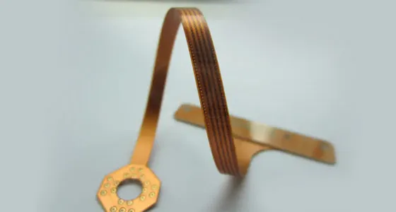 Flexible PCB bend test for reliability in wearables.