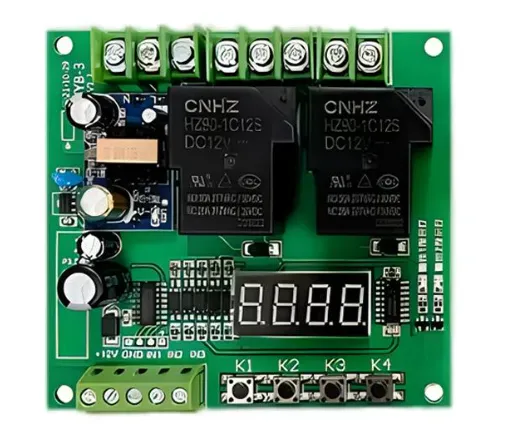 Industrial automation control panel with embedded component PCB