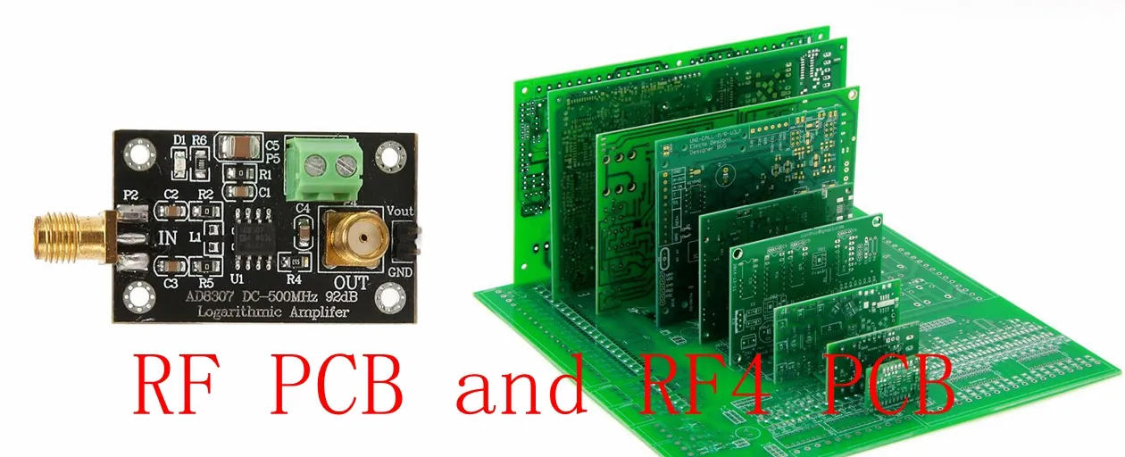 Comparison of Standard PCB vs RF PCB Design.
