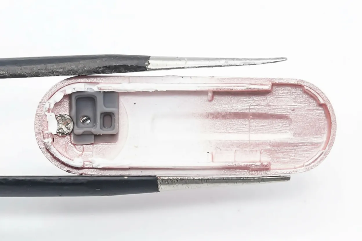 Stem back cover removed