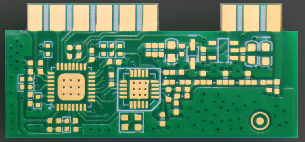 Thermal management features on a POS system PCB.