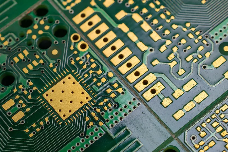 ENIG surface finish layers on high-frequency PCB