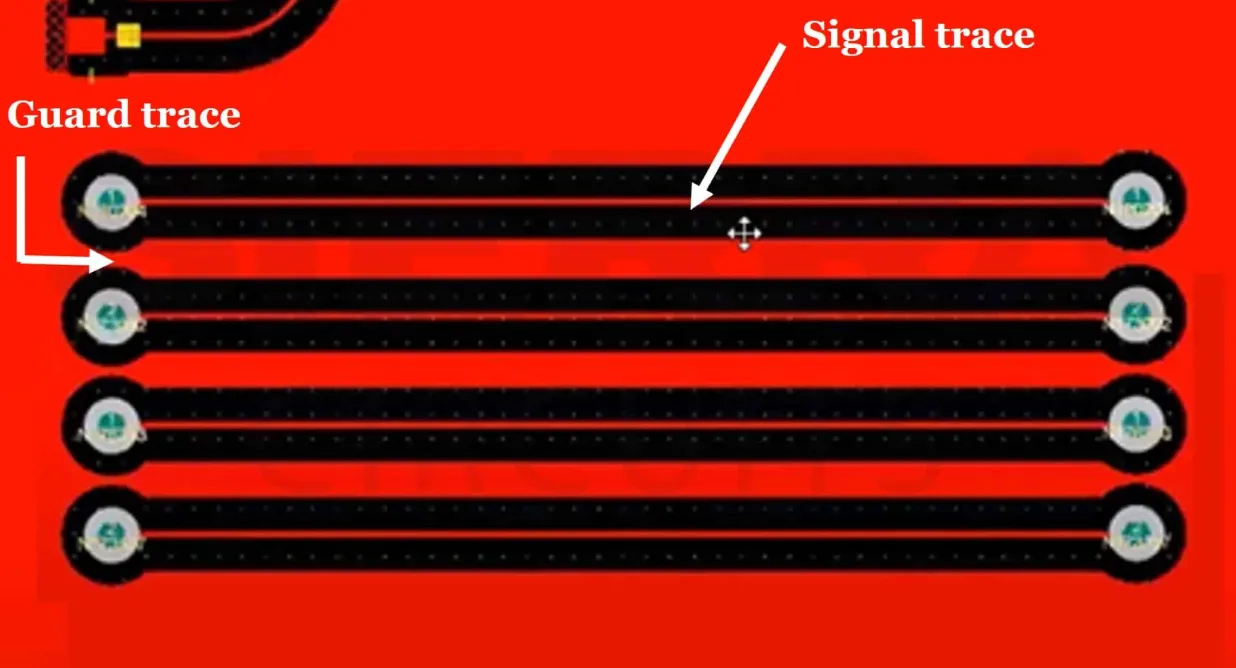 PCB trace width in mils for high-speed design with ground plane reference