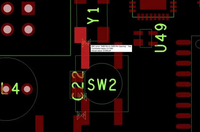 PCB design software for component placement error prevention