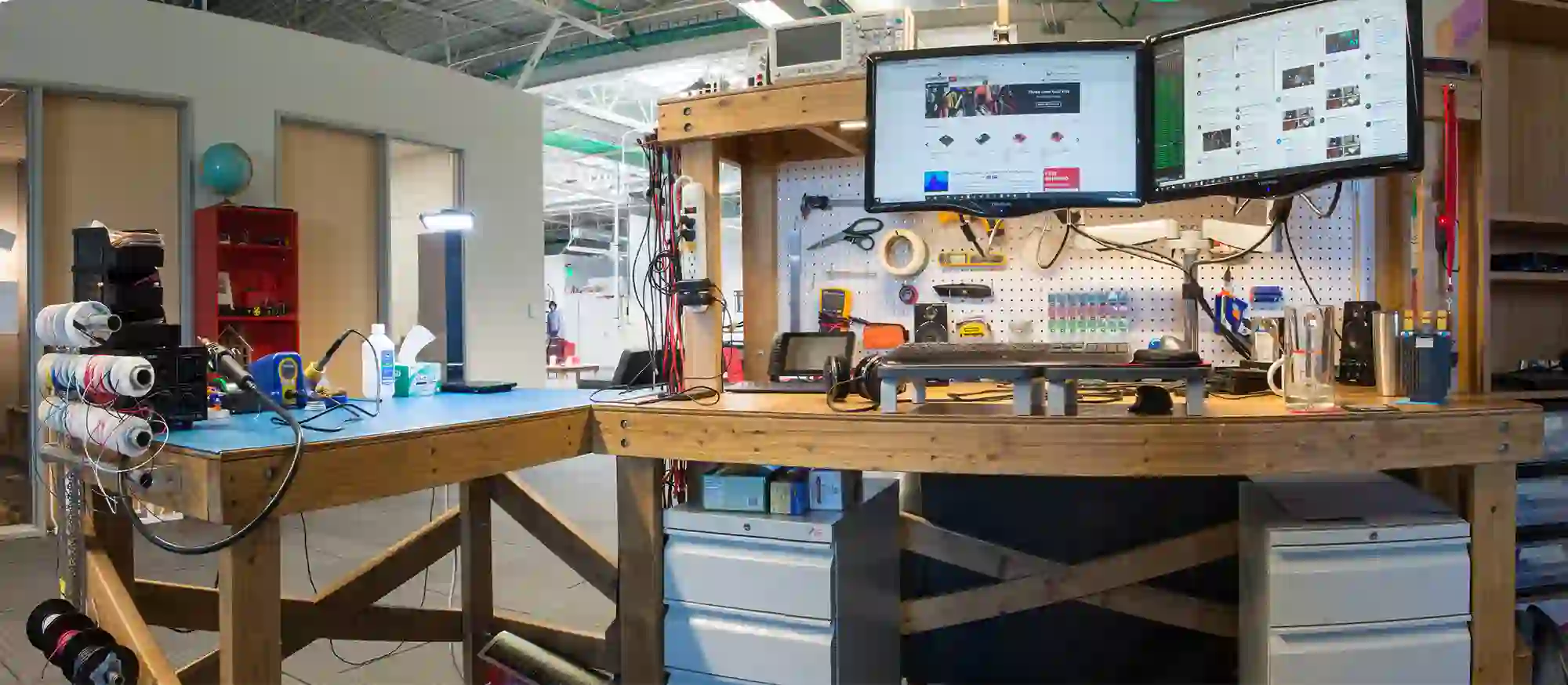 Sustainable Electronics Workbench Layout
