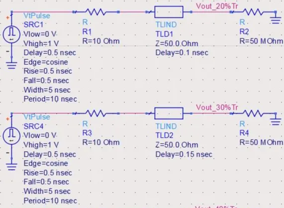 Signal reflection in digital circuits due to improper PCB trace width