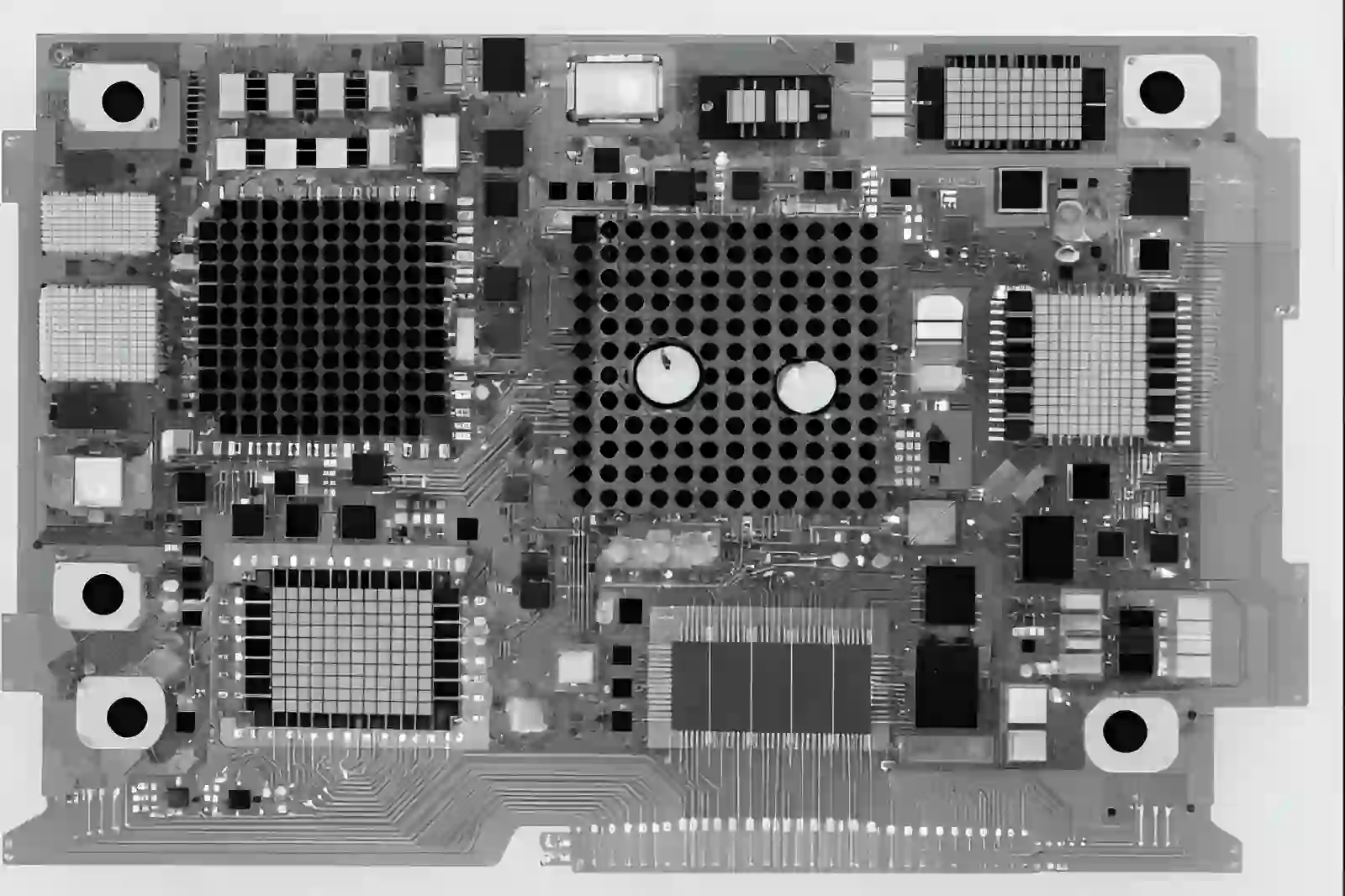 Automotive ECU PCB under x-ray