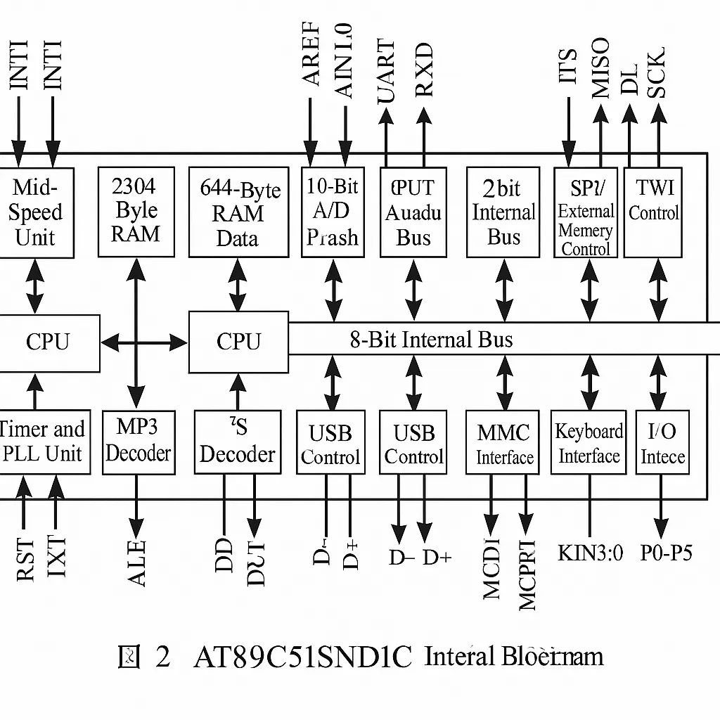 AT89C51SNDIC internal block diagram