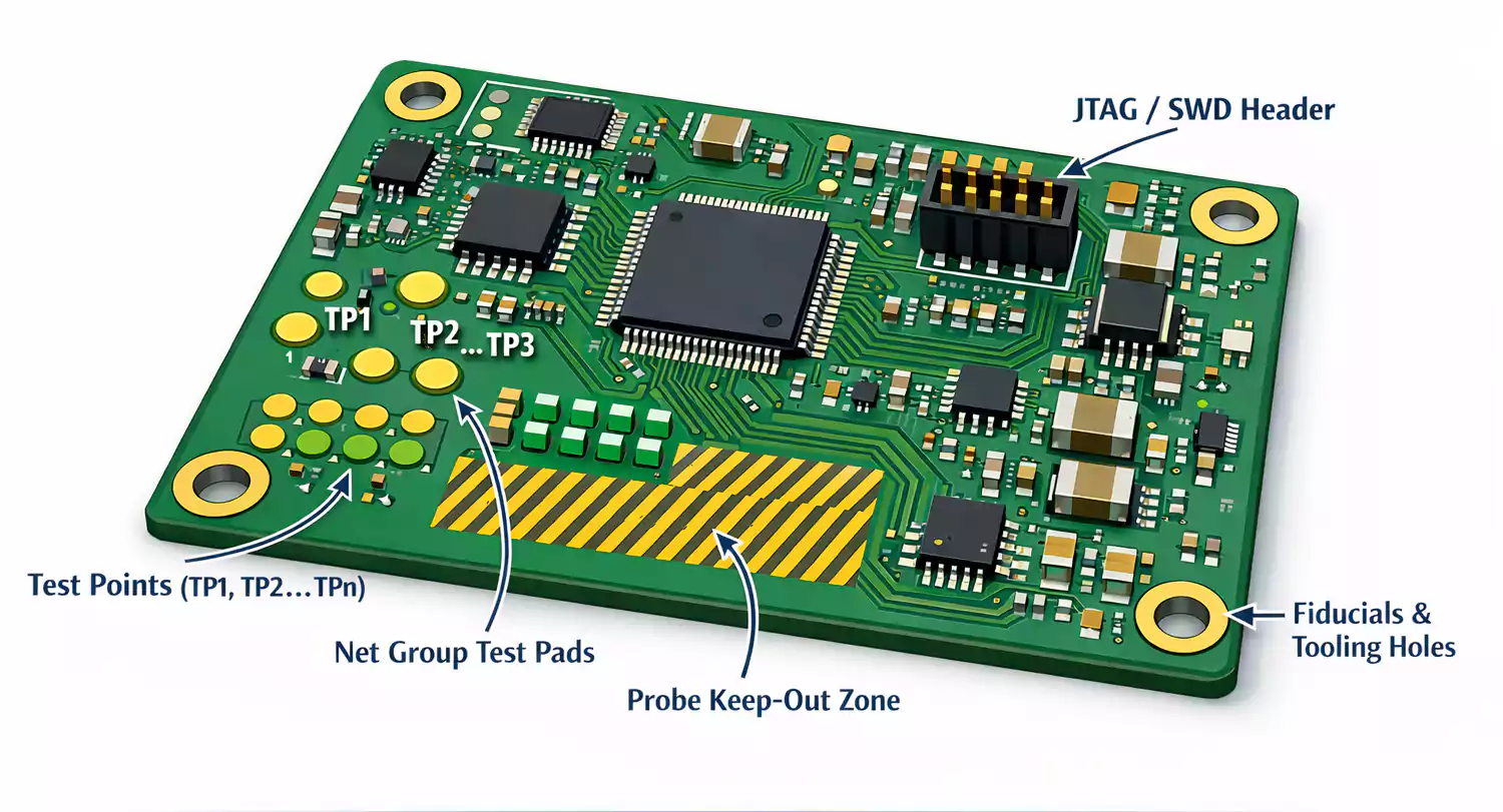 The Impact of Component Placement on PCB Testability