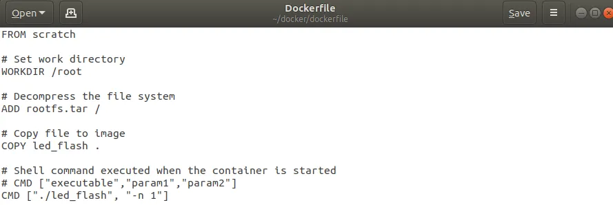 Create Dockerfile