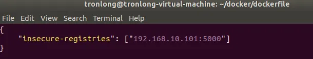 Edit daemon.json