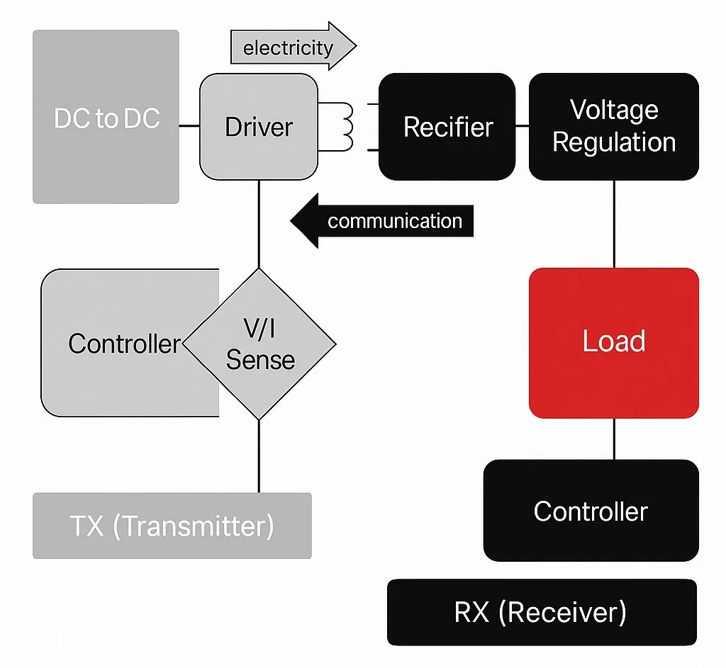 Wireless charging circuit structure