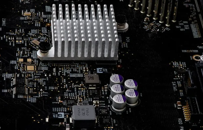 Avionics PCB surface finish close-up for high-reliability systems