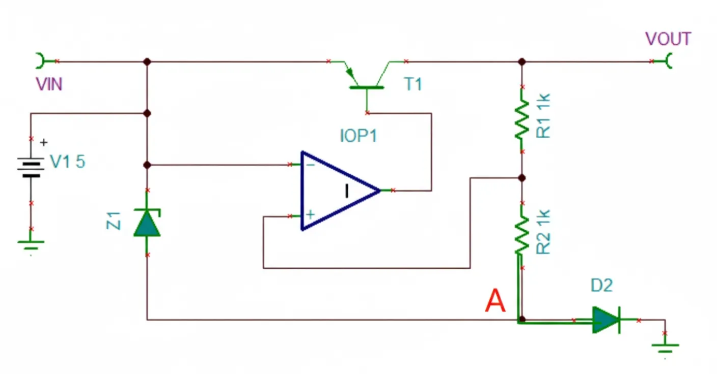 DC transfer characteristic with voltage source