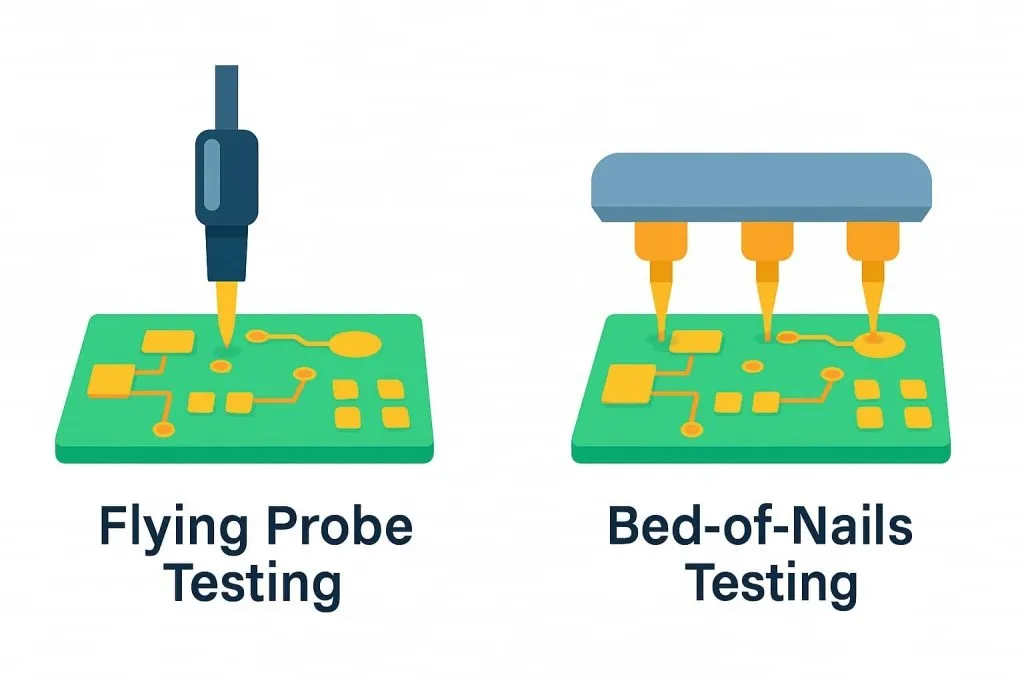 Flying Probe vs. Bed of Nails: Choosing the Right PCB Testing Strategy