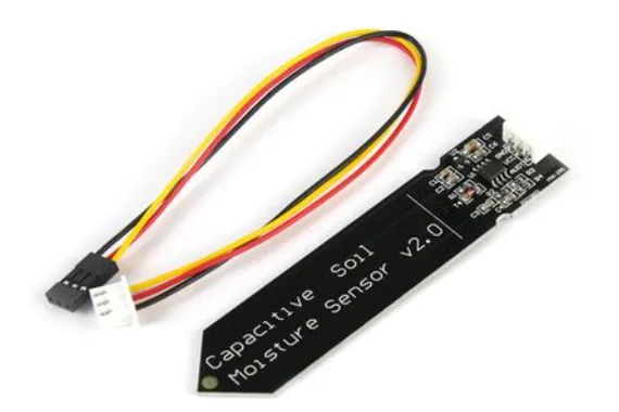 Diagram of resistive vs capacitive DIY soil moisture sensor designs