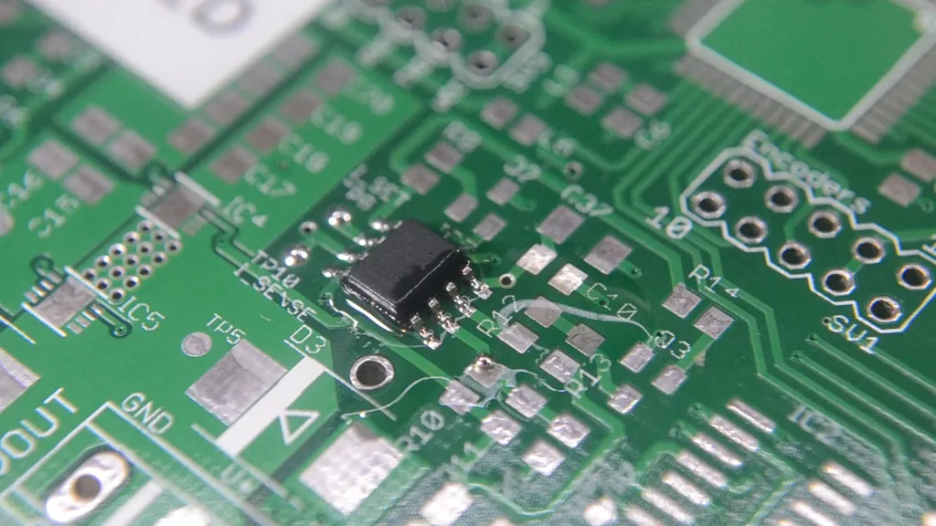 A clean, professionally soldered PCB after successful solder bridge removal