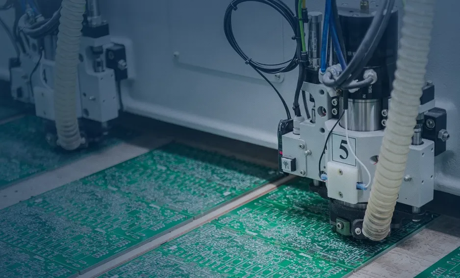 Large PCB production in a high-tech manufacturing facility at ALLPCB.