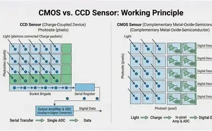 CMOS versus CCD Sensor Architecture Comparison