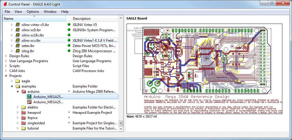 Eagle PCB design software interface for beginners