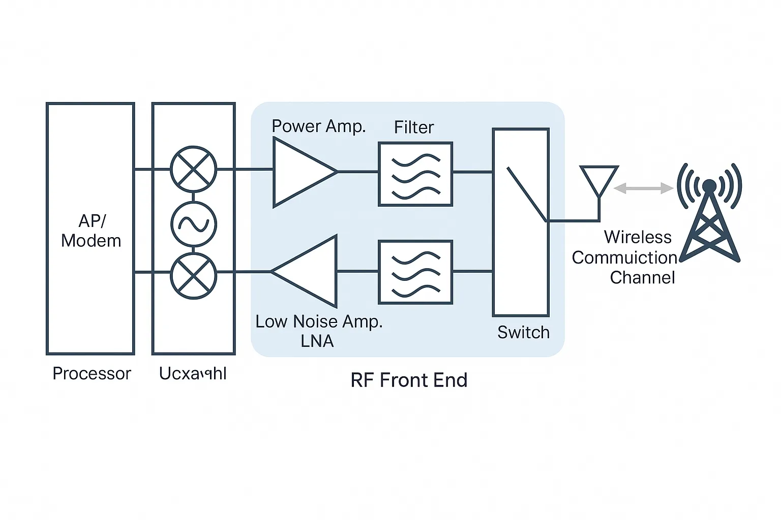 RF front-end block diagram
