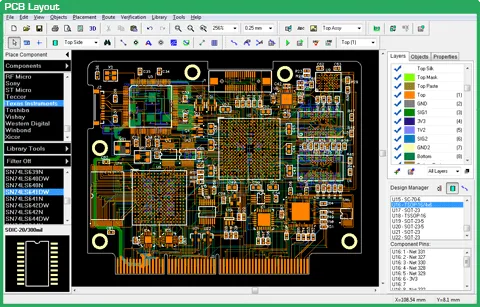 Simplified PCB layout for cost optimization