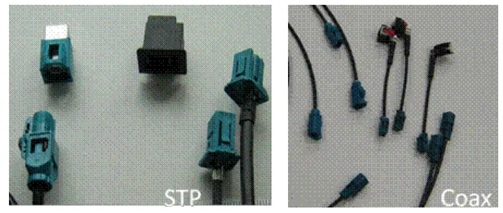 Power spectral density of various automotive communication protocols