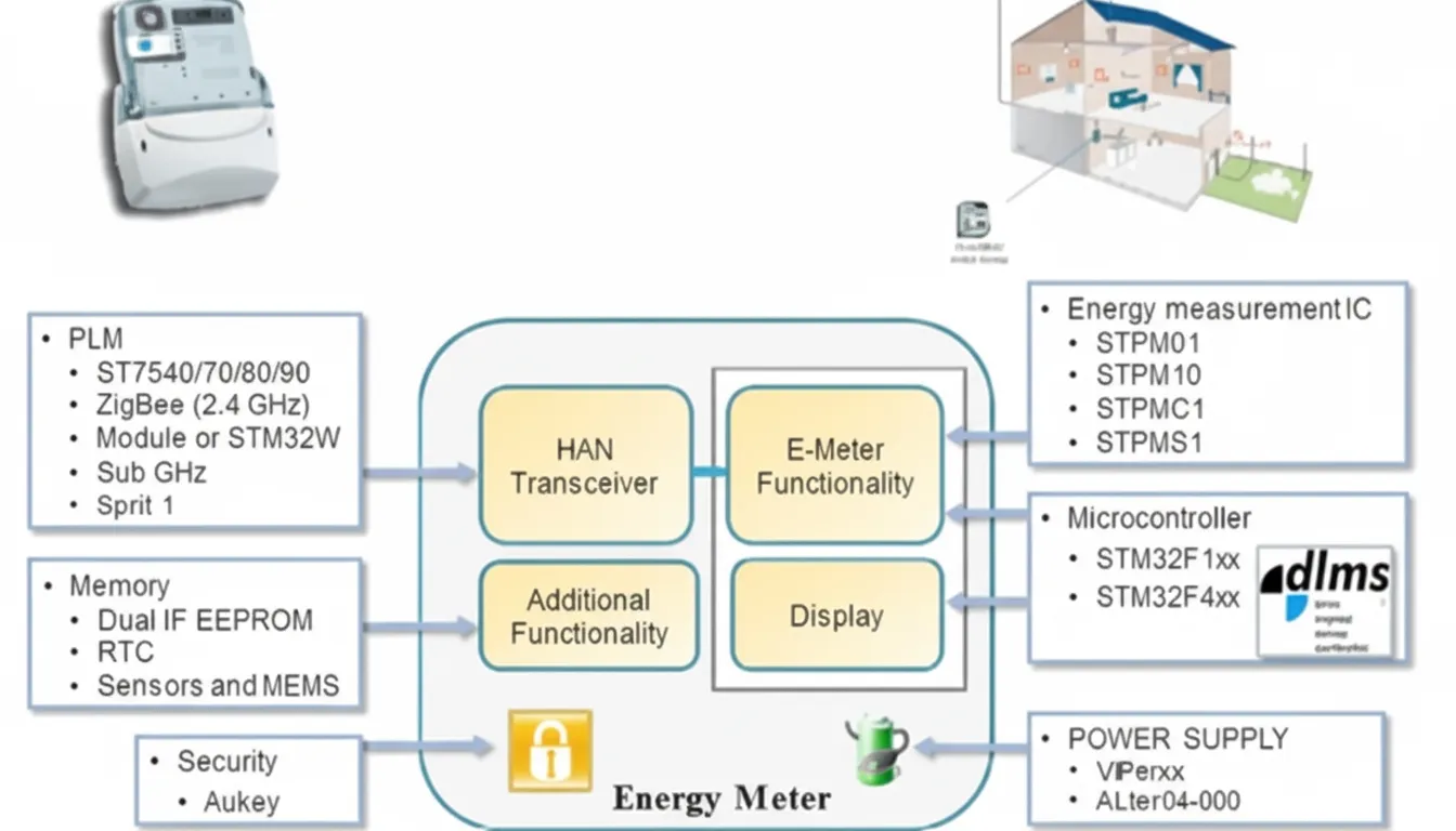 Home energy metering block diagram