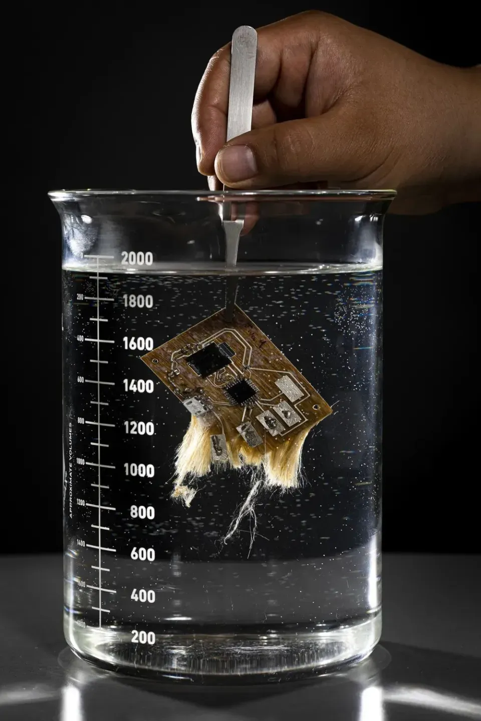 Sustainable PCB manufacturing with biodegradable materials.