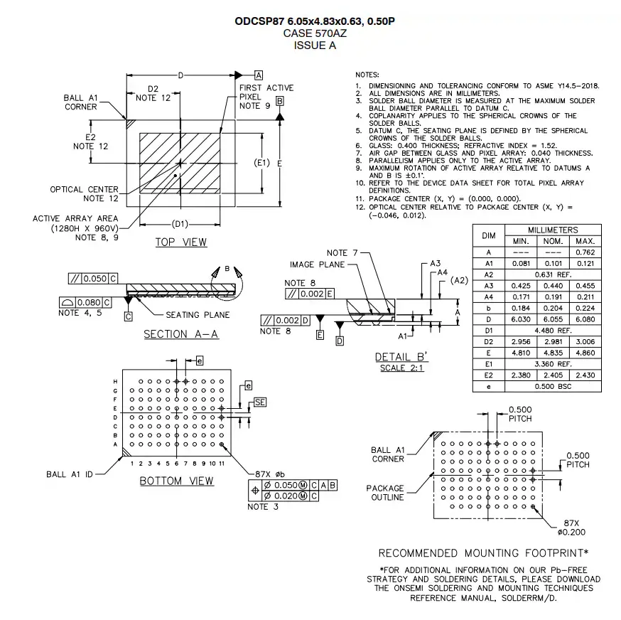 AF013x dimensions diagram
