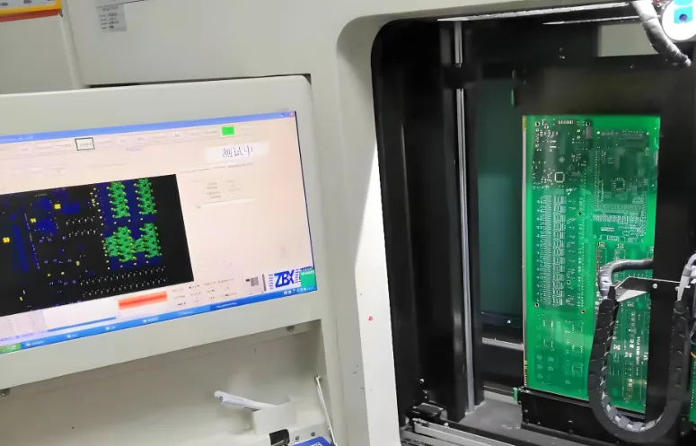 Advanced flying probe testing system for HDI PCBs with precise probes and vision technology
