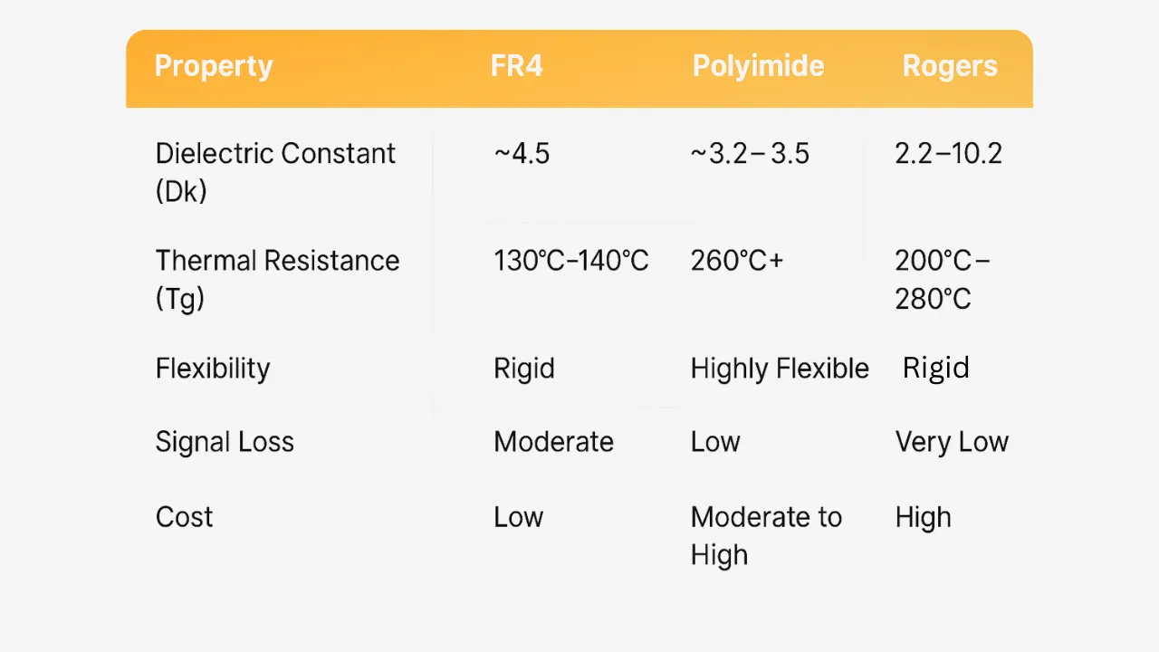 Comparison of PCB Laminates