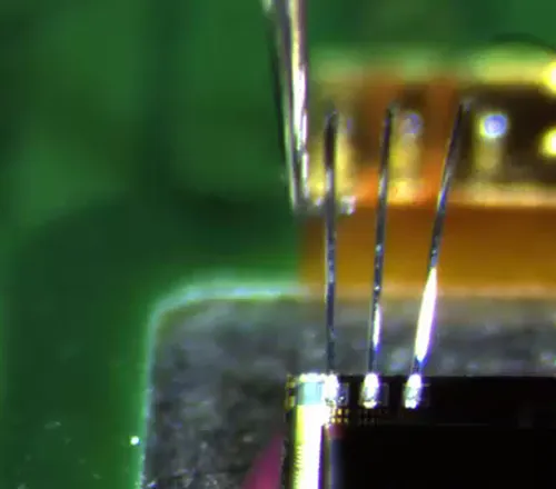Bond pull test for ENIG wire bond strength.