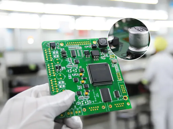 Close-up of Engine Control Unit PCB with automotive grade components.