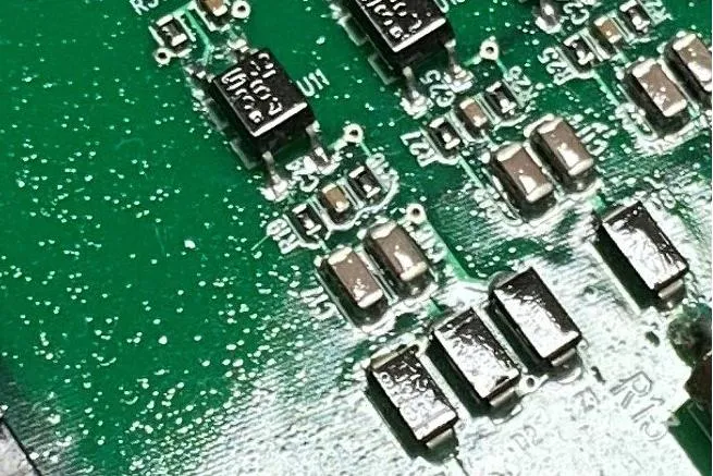 Perfectly cured conformal coating on PCB for maximum protection