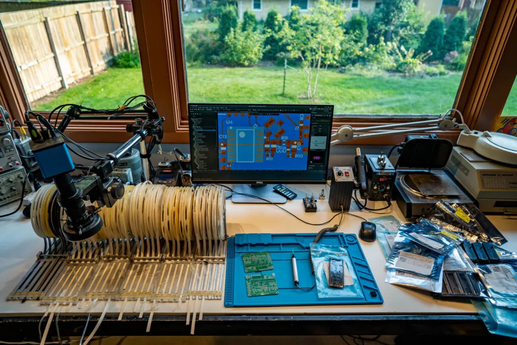 Budget-friendly PCB diagnostic tools for hobbyists on a workbench."