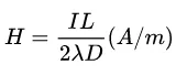 far field (D > wavelength/2pi) the field strengths