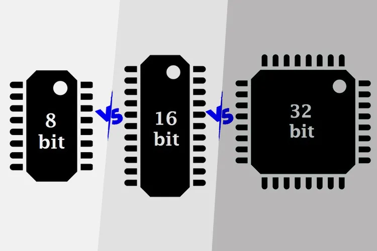 Microprocessor architecture comparison chart for PCB design.