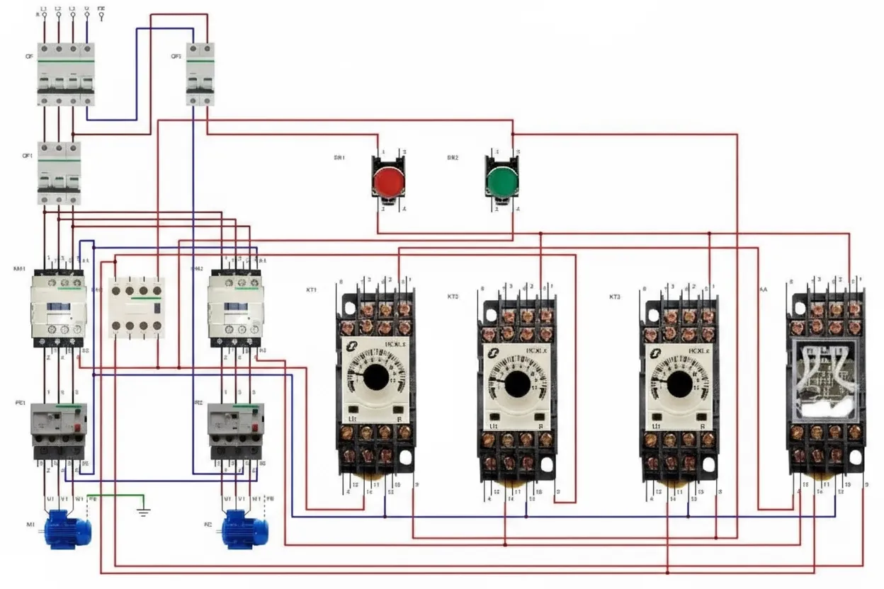 Automatic Sequential Start and Staggered Stop Circuit