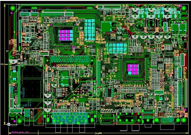 Dense PCB Layout Example