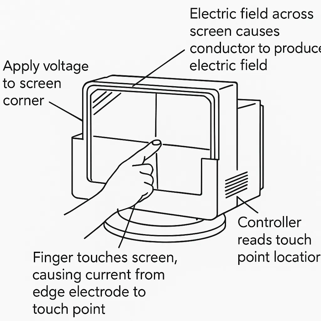 Capacitive Touchscreen Structure and Principle