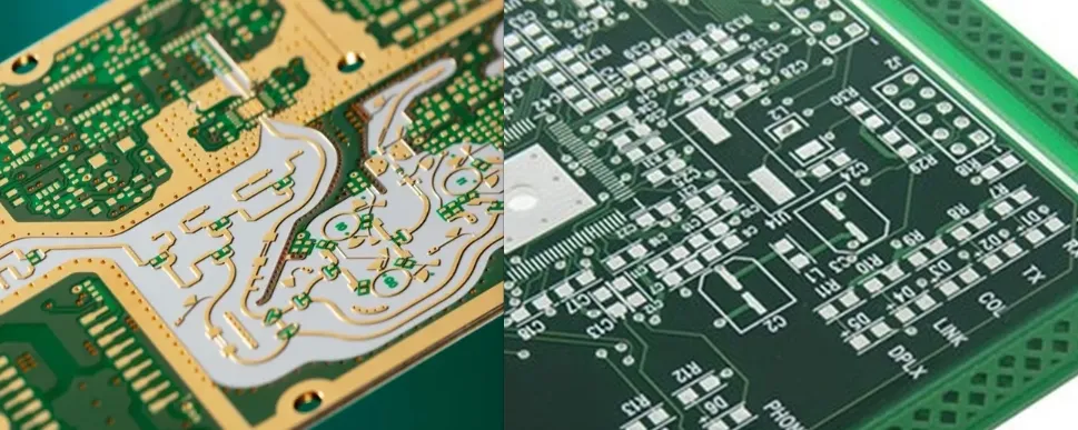 ENIG vs Immersion Silver comparison chart for high-frequency PCB design