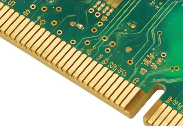 Image Placement Suggestion: Place an image here showing a close-up of PCB gold fingers on a board edge. ALT Text: "Close-up view of PCB gold fingers for connector interfaces"
