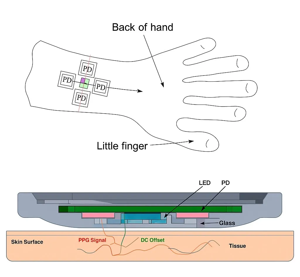 PPG Optical Path and Process Design for Wearable Devices