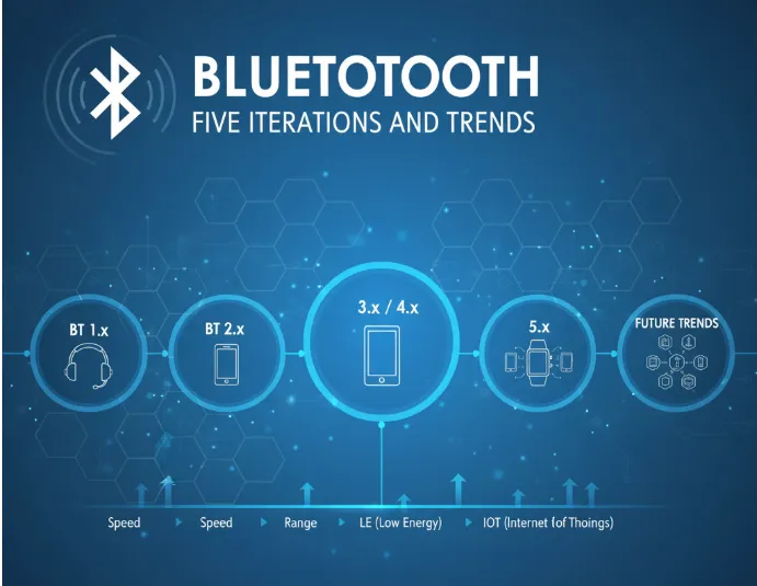 Bluetooth: Five Iterations and Trends