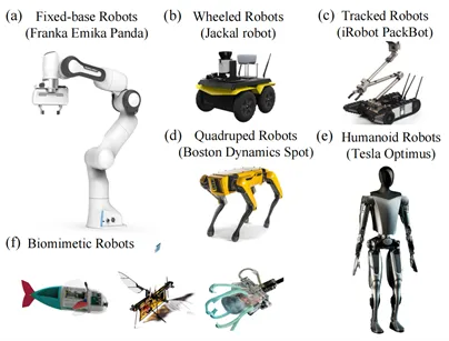 Embodied AI for multiple robot forms